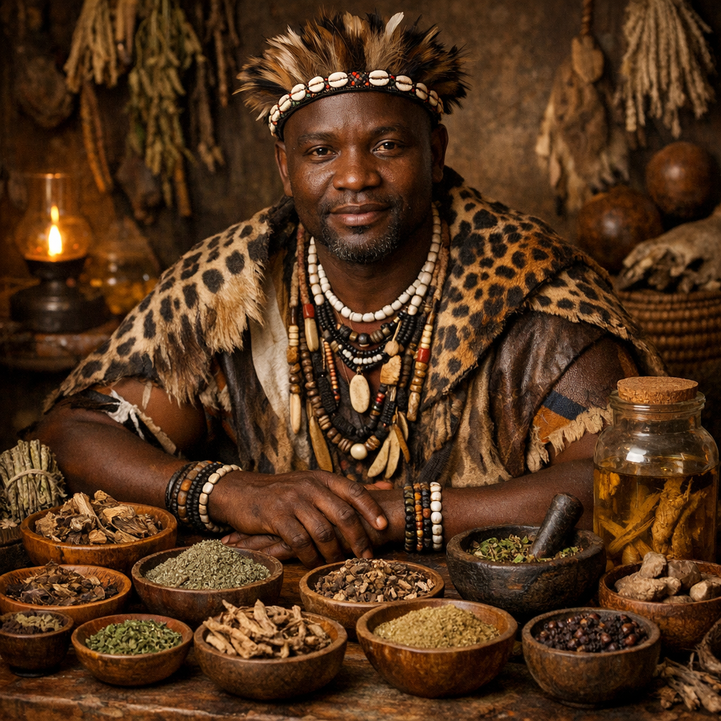 African herbal medicine practitioner