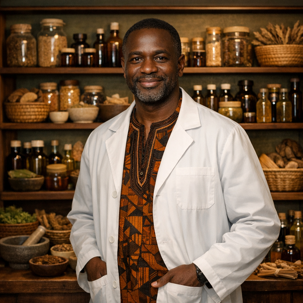 African herbal medicine shop